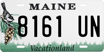 ME license plate 8161UN