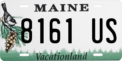 ME license plate 8161US