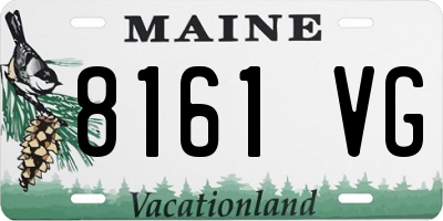 ME license plate 8161VG