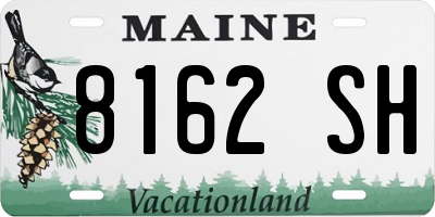 ME license plate 8162SH