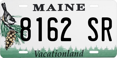 ME license plate 8162SR