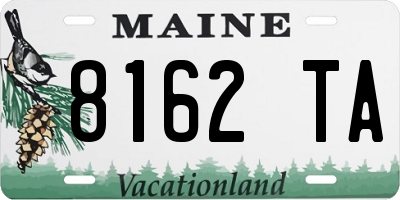 ME license plate 8162TA