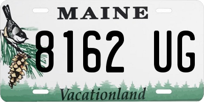 ME license plate 8162UG