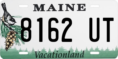 ME license plate 8162UT