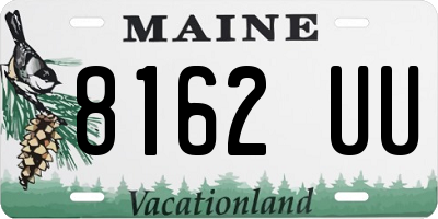 ME license plate 8162UU