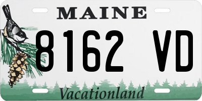 ME license plate 8162VD