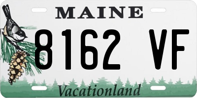 ME license plate 8162VF