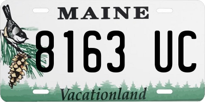 ME license plate 8163UC