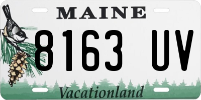 ME license plate 8163UV