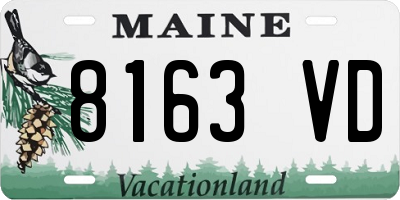 ME license plate 8163VD