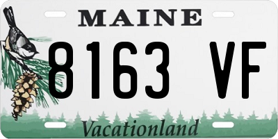 ME license plate 8163VF