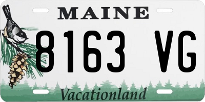 ME license plate 8163VG