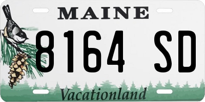 ME license plate 8164SD