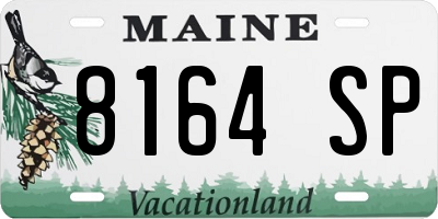 ME license plate 8164SP