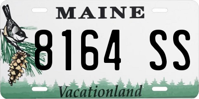 ME license plate 8164SS