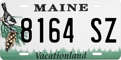 ME license plate 8164SZ