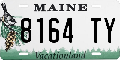 ME license plate 8164TY