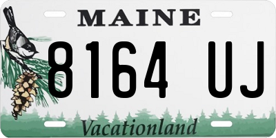 ME license plate 8164UJ