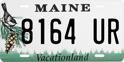 ME license plate 8164UR