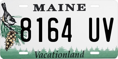 ME license plate 8164UV