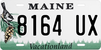 ME license plate 8164UX