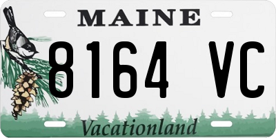 ME license plate 8164VC