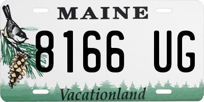 ME license plate 8166UG