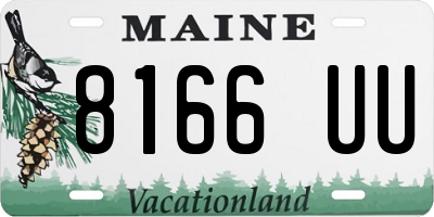 ME license plate 8166UU