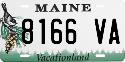 ME license plate 8166VA