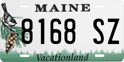 ME license plate 8168SZ