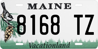 ME license plate 8168TZ