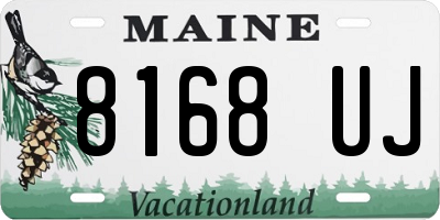 ME license plate 8168UJ