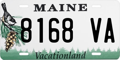 ME license plate 8168VA