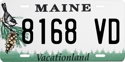 ME license plate 8168VD