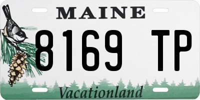ME license plate 8169TP