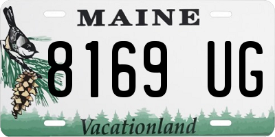 ME license plate 8169UG