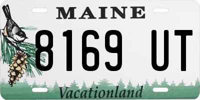 ME license plate 8169UT