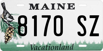 ME license plate 8170SZ