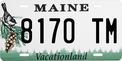 ME license plate 8170TM