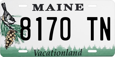 ME license plate 8170TN