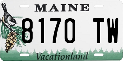 ME license plate 8170TW
