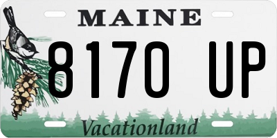 ME license plate 8170UP