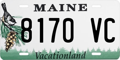 ME license plate 8170VC