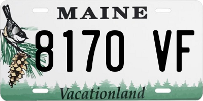 ME license plate 8170VF