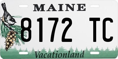 ME license plate 8172TC