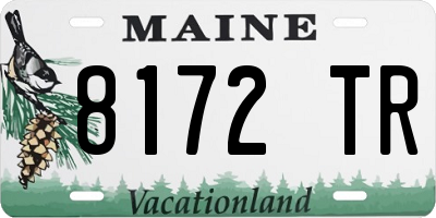 ME license plate 8172TR