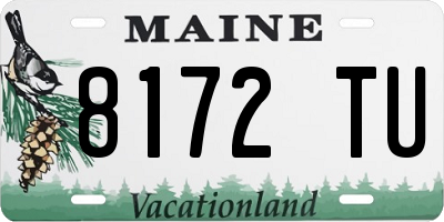 ME license plate 8172TU