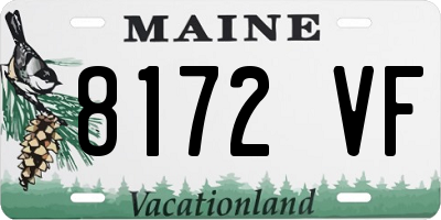 ME license plate 8172VF