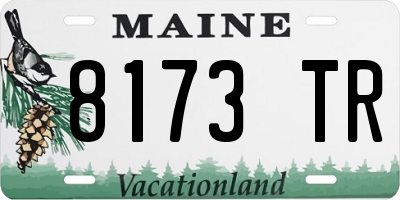ME license plate 8173TR