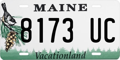 ME license plate 8173UC